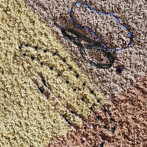 Beaded Necklace Bundle Lot Of 4 Eclectic Boho Vintage 80s 90s Goth Y2K